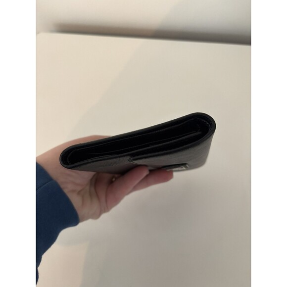 PRADA large saffiano leather wallet Black Triangle Authenticity Card - Picture 6 of 16